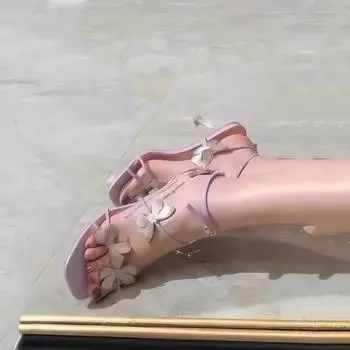 stiletto high heels, versatile temperament commuting Roman women s shoes 2025 new summer with skirts, beautiful sandals women s models 35