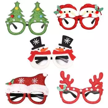 Стили наших рождественских очков также разнообразны, включая рождественский бант, шапку Санты, снеговика, рождественскую елку, рога лося и т.д.;