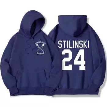 Stilinski 24 Printing Clothing Мужская толстовка с капюшоном XS темно-синий