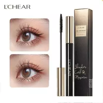 Стилизованная нелегкая для растушевки долговечная густая и длинная тушь для ресниц Натуральная подкручивающаяся водостойкая и устойчивая к поту тушь 1 piece