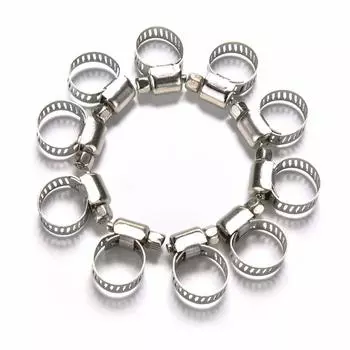 Still Fasteners Spring Clip Adjustable Tri Clamp Drive Hose Clamp Fuel Line Pipe Worm Gear Clip 19-29mm