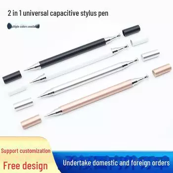 Стилус 2-в-1 для устройств Apple, Android, Samsung - емкостный стилус для планшетов и видеомонтажа розового золота