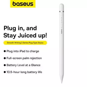 Стилус Baseus Smooth Write 2 серии с разъемом USB-C, активная беспроводная версия