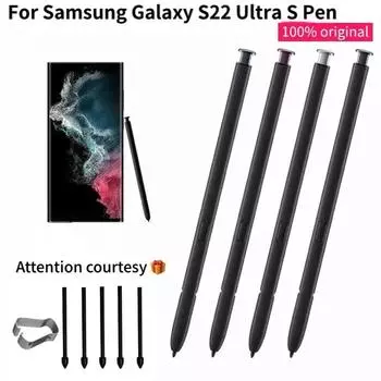 Стилус для Galaxy S22 Ultra 5G S22Ultra, сенсорный экран всех телефонов, замена S Pen, поддержка Bluetooth красный