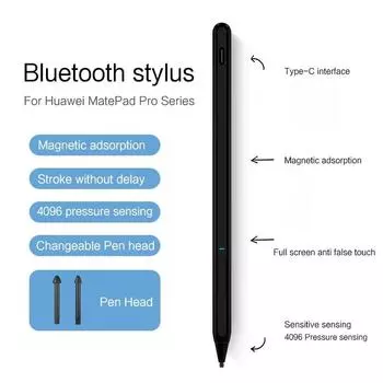 Стилус для Huawei MatePad Pro 10,8 MRR-W39 W29 2020 2021, ручка для планшета, перезаряжаемая для MatePad Pro 11 2022, сенсорная ручка с давлением белый