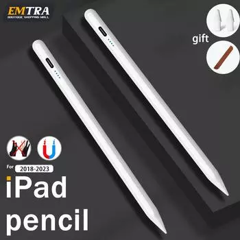 Стилус для iPad Pencil 1 2 Gen Palm Rejection Apple Pencil 2018-2023 Pro Air Mini iPad Air 11 13 2024, аксессуары в комплекте с пером и чехлом iPad pencil