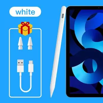 Стилус для iPad, планшета, карандаш с отклонением ладони и индукцией наклона для Apple Pencil 12,9 11, стилус 1st, 2nd Pro 6 Air 5, аксессуары для iPad белый