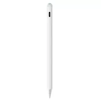 Стилус для iPad с магнитной адсорбцией и двумя режимами зарядки TypeC и беспроводной адсорбционной зарядкой, белый