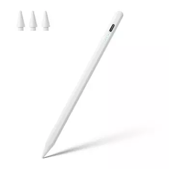 Стилус для Pencil 1 2 iPad 10-й 9-й 8-й 7-й 6-й Air 5-й 4-й 3-й Pro 12,9 11-дюймовый Mini 6 5 Air Pro 13 2024 Отклонение ладони белый