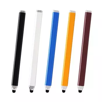 Стилус для сенсорного экрана из алюминиевого сплава, емкостный сменный стилус для рисования и письма, прецизионный портативный для Apple Android чёрный