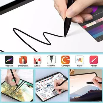 Стилус для зарядки Surface USB-C 4096 для Microsoft Surface Pro 8 7 6 5 4 3 X/ Surface 3/Go 3 2/Laptop 4 3 2/Book 3 2 1 серебряный