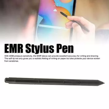 Стилус EMR с цифровым ластиком 4096, чувствительность к давлению, отклонение ладони для устройств EMR для Wacom для Kindle Scribe для Galaxy Tab S6 Lite чёрный