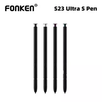 Стилус Fonken для Samsung Galaxy S23 Ultra 5G мобильного телефона S Pen, сменный компонент для телефона, активная емкостная ручка чёрный
