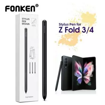 Стилус Fonken S Pen для Samsung Galaxy Z Fold 3 Fold4 5G Edition, ручка для экрана, ручка для письма, сенсорный стилус, ручка для рисования планшета чёрный