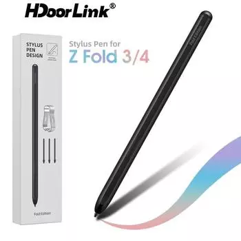 Стилус HdoorLink S Pen для Samsung Galaxy Z Fold 3 Fold4 5G Edition, ручка для экрана, ручка для письма, сенсорный стилус, ручка для рисования планшета чёрный