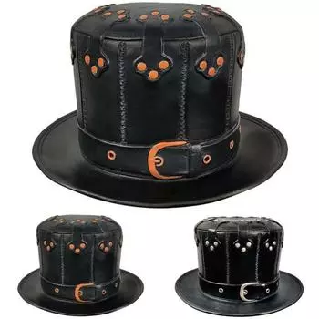 Стимпанк Птица Шляпа Чумной Доктор Кепка Ужасов Хэллоуин Карнавальное Необычное Платье Косплей Реквизит Для Вечеринки One Size серебряный