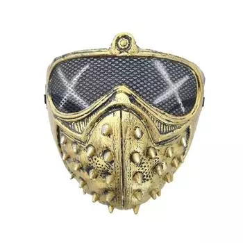 Стимпанк Заклепочная Маска Страшная Ужасная Маска На Половину Лица для Маскарада Хэллоуин Косплей Костюм Реквизит