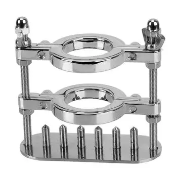 Стимуляция мошонки, металлический шип, кольцо для пениса, зажим для яичек, тренажер для мужского целомудрия, секс-игрушки для мужчин 2 layer