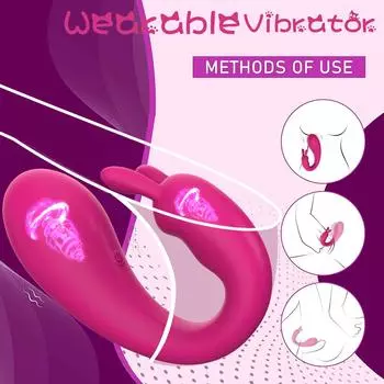 Стимулятор клитора, женские секс-игрушки 2 в 1, вибраторы G Spot, управление приложением с 9 вибрациями, секс-игрушки для взрослых для женщин и парных игр