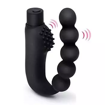 Стимуляторы простаты, черные анальные шарики, 10-скоростной клиторальный вибратор, массажер простаты, анальная пробка, стимулятор анальной пробки для мужчин и женщин, секс-игрушка для взрослых
