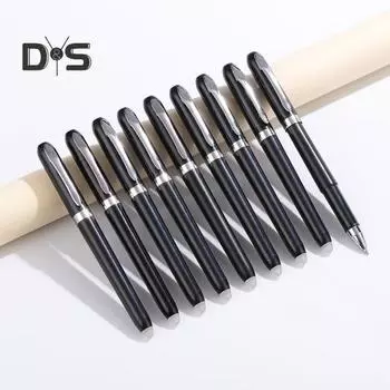 Стираемая гелевая ручка 0,5 мм с черными чернилами, выдвижная ручка-клик, гладкое письмо без пятен, черная матовая ручка для студентов 0.5mm чёрный