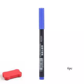 Стираемая ручка для белой доски 0,5 мм с тонким кончиком, черные/синие/красные чернила, маркер для школьной доски, офисные принадлежности для письма и искусства красный
