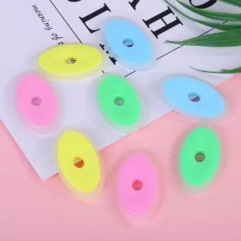 Стираемая ручка, овальный ластик, детские милые резиновые ластики, подарок для детей, студентов, школьные канцелярские принадлежности жёлтый