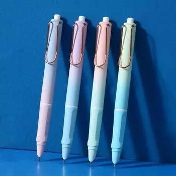 Стираемая ручка с градиентным цветом EF 0,38 мм, ручка-пресс, перьевая ручка Back to School, канцелярские принадлежности 4Pcs blue
