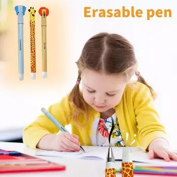 Стираемые гелевые ручки, стираемые ручки с рисунком животных для обучения и письма детей 3 мл One Size