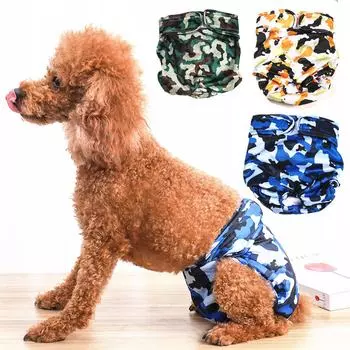 Стираемые подгузники для домашних животных: Защитные штаны для маленьких собак Бишон Фризе во время менструации XS