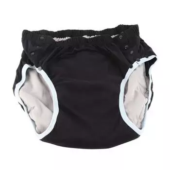 Стираемые подгузники для взрослых, герметичные, удобные, из чистого хлопка, для взрослых, страдающих недержанием, тканевые подгузники черного цвета XXL XXL