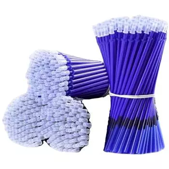 Стираемый стержень для ручки Кристально-синий 0.5 Mo Легко стираемый Нейтральный стержень Черный карбон Горяче стираемый 100 мл One Size синий