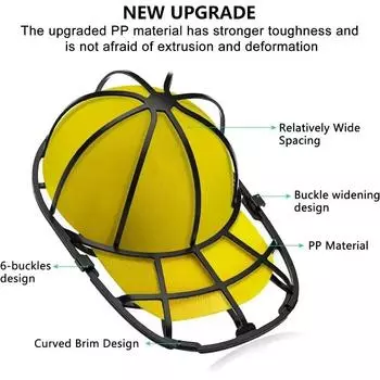 Стиральная машина для бейсбольных кепок, антидеформационная стиральная рамка для бейсболок, держатель для чистящего средства для шляп, протектор для стиральной машины, товары для дома белый