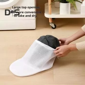 Стиральная машина для бейсболок, очиститель для шляп, сетчатый мешок для стирки с завязкой и подставкой, принадлежности для стирки 1 Set