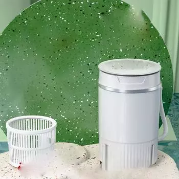 Стиральная машина для общежития, мини-стиральная машина, пластиковая бытовая полуавтоматическая, аксессуары для общежития для детской одежды, переменный ток 220 В 220V белый
