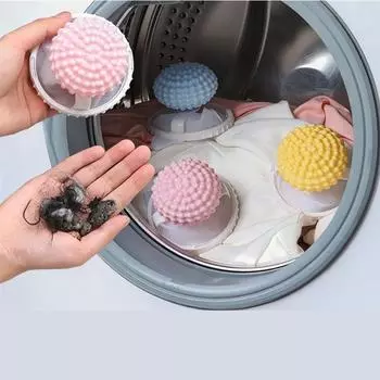 Стиральная машина для удаления шерсти домашних животных, ловушка для удаления волос, многоразовая сетка, мешок для сбора грязных вещей, шарик для чистки, плавающая сетка для фильтрации волос синий