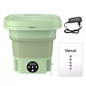 Стиральная машина Всестороннее трение Передняя задняя стирка Синий свет Сливная корзина Мощная вибрационная волновая телескопическая стиральная машина EU Plug фиолетовый