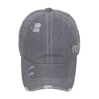 Стираная легкая бейсбольная кепка с рваной крышкой для занятий спортом на открытом воздухе, кепка в стиле ретро с буквами Adjustable жёлтый