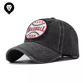 Стиранная хлопковая новая баскетбольная вышитая бейсболка старая стираная кепка шляпа от солнца для улицы Adjustable