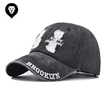 Стираный хлопок с объемной вышивкой 1981 года бейсболка старая стираная кепка с буквами Adjustable жёлтый