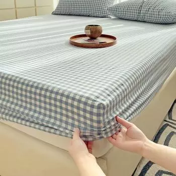 Стирка хлопковые простыни односпальные нескользящие простыни 3 комплекта пылезащитных покрывал Simmons 0.9*2.0m