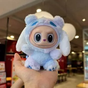 Stitch Kuromi Cinnamoroll Football Tennis Sun Shaped Plush Pendant Toy Sanrio Blue Cat,Beaded Chain