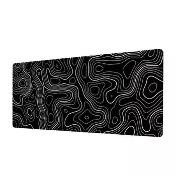 Stitched Edge Keyboard Mat Non-Slip Base Desk Mat Minimalist Large Gaming Mouse Pad Company 80x30cm-C 2mm
