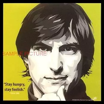 Стив Джобс Дизайн B Overseas Charisma Графическое Искусство Панель Деревянная Настенная Висячая Интерьерный Плакат (Только художественная панель 2626 см)