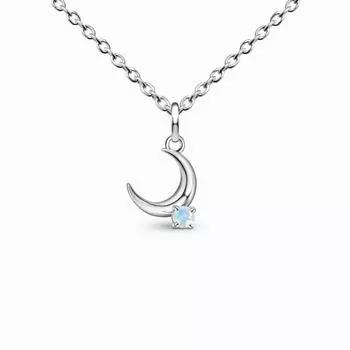 Stn6 Silver S925 Love Necklace Red ,Blue And Pink Three -Color Beautiful Necklace