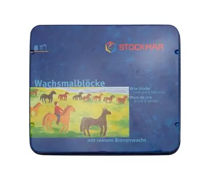STOCKMAR Beeswax block нейтральный цвет ST35102 японский восковой карандаш, банка 8 цветов, [Оригинальный продукт]