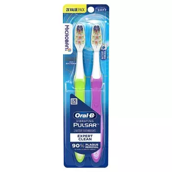 Стоимость зубной щетки Pulsar Soft может меняться [Oral-B] Oral-B (Набор 2) Микровибрирующий (Цвет слегка)