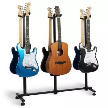 Стойка для акустической электрогитары STRICH Guitar 4 Level, черная, регулируемая, гитары, бас-гитары, банджо, стойка для нескольких гитар, держатель для 6 гитар, FH-S6,