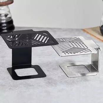 Стойка для электронных весов для кофемашины Стойка для взвешивания кофе Шток клапана Водонепроницаемая защитная стойка для весов Подставка для ног кофемашины серебряный