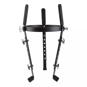 Стойка для барабана, регулируемая по высоте, противоскользящая, держатель для барабана Conga, для выступлений, черная